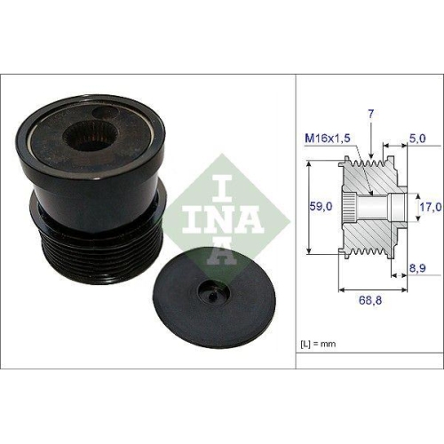 Schaeffler INA Generatorfreilauf 535 0070 30