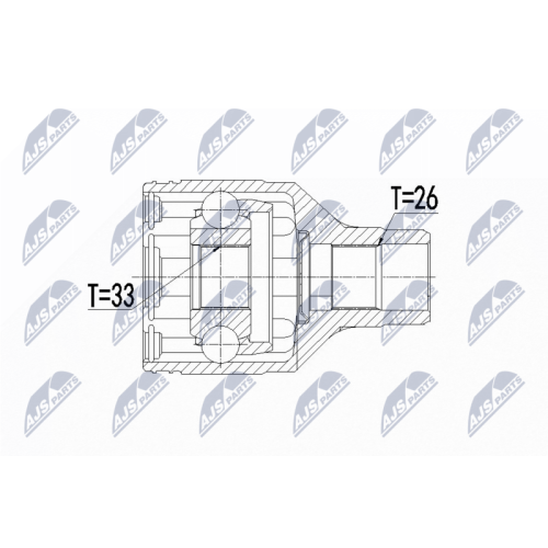 NTY Gelenksatz, Antriebswelle NPW-SU-016
