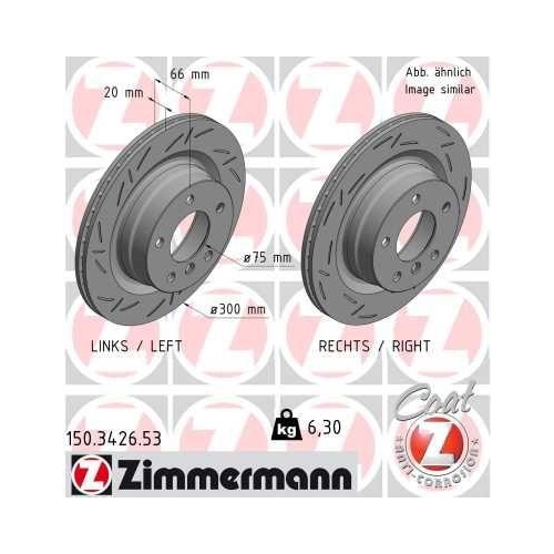 ZIMMERMANN Bremsscheibe BLACK Z 150.3426.53