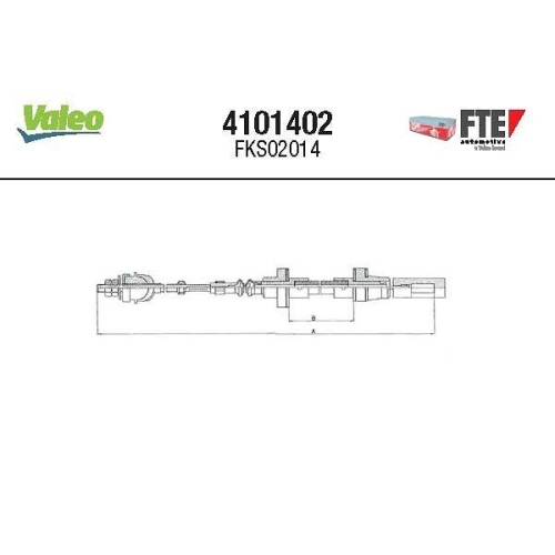 VALEO Seilzug, Kupplungsbet&auml;tigung FTE CLUTCH ACTUATION 4101402