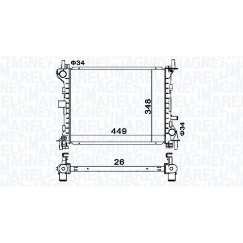 MAGNETI MARELLI K&uuml;hler, Motork&uuml;hlung 350213160300