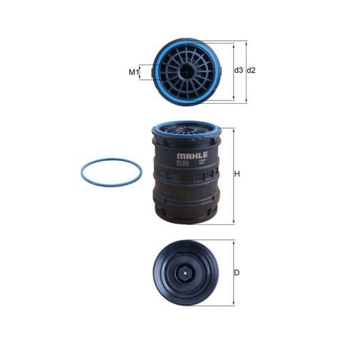 MAHLE Kraftstofffilter CleanLine KC 633D