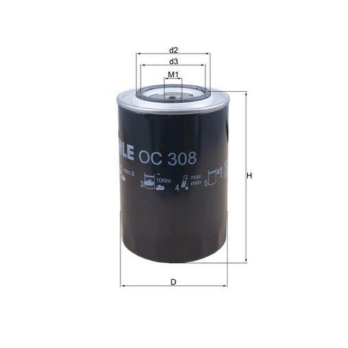 KNECHT Ölfilter OC 308