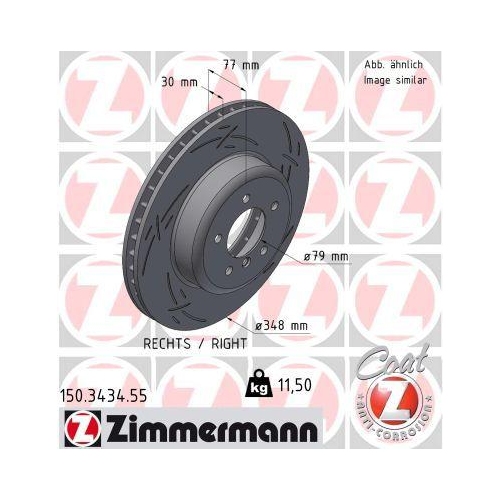 ZIMMERMANN Bremsscheibe BLACK Z 150.3434.55