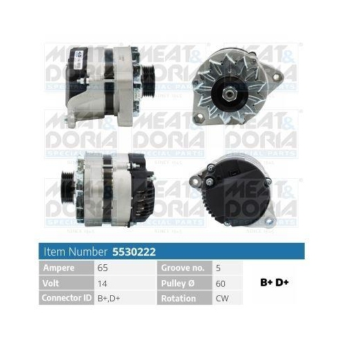 MEAT & DORIA Generator 5530222