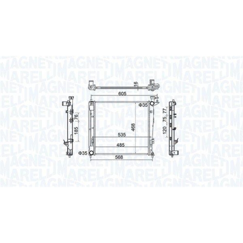 MAGNETI MARELLI K&uuml;hler, Motork&uuml;hlung 350213160500