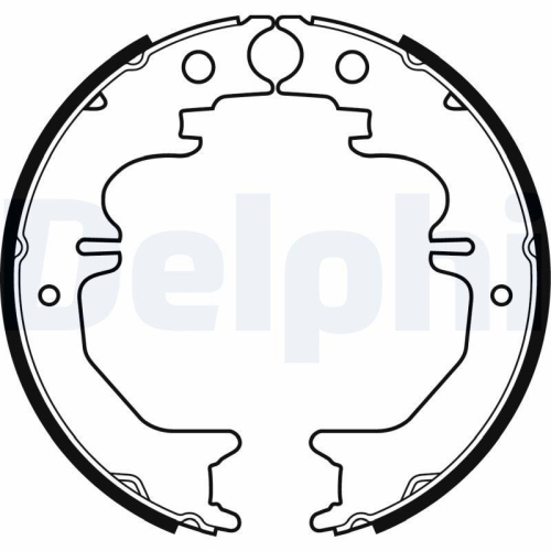 DELPHI Bremsbackensatz LS2053