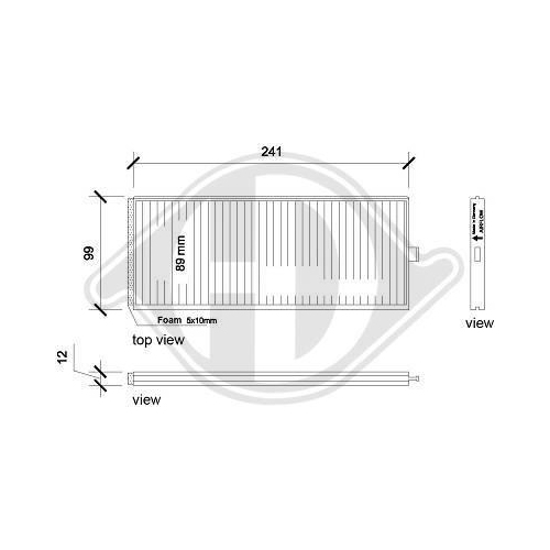 DIEDERICHS Filter, Innenraumluft DIEDERICHS Climate DCI0217S