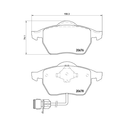 DON Bremsbelagsatz, Scheibenbremse PCP1373