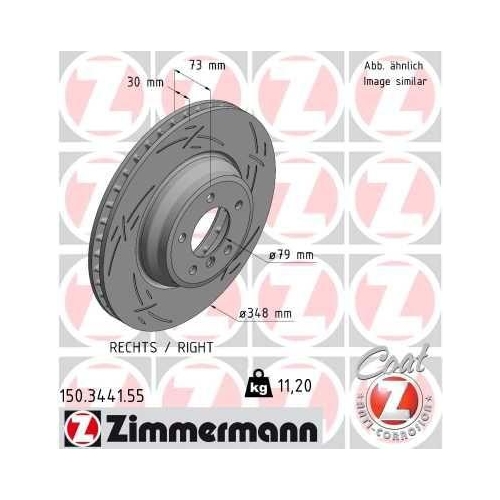 ZIMMERMANN Bremsscheibe BLACK Z 150.3441.55