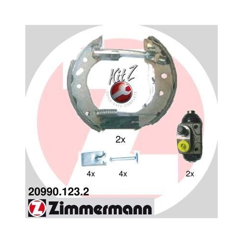 ZIMMERMANN Bremsbackensatz KIT Z 20990.123.2