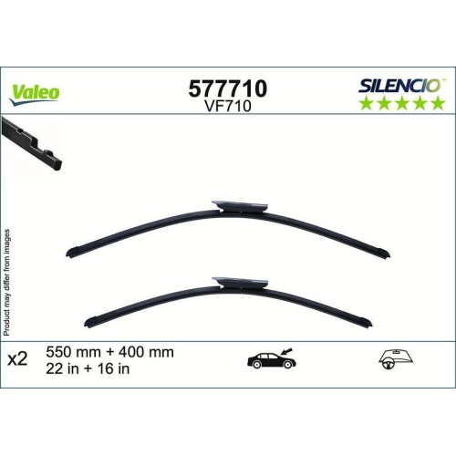 VALEO Wischblatt SILENCIO FLAT BLADE SET 577710