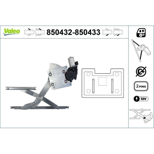 VALEO Fensterheber 850432
