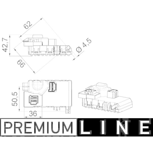 MAHLE Regler, Innenraumgebläse BEHR *** PREMIUM LINE *** ABR 63 000P