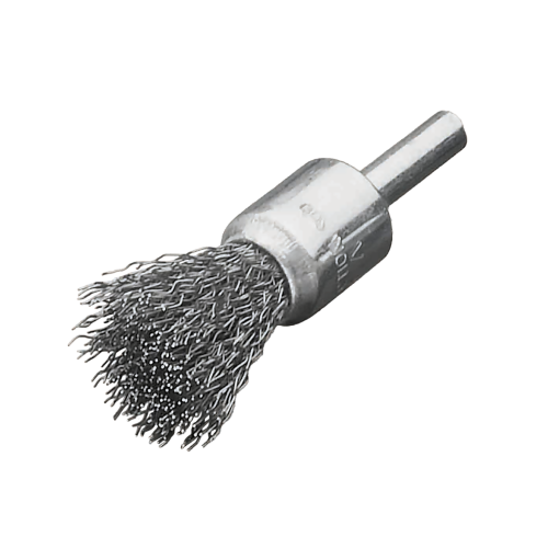 Pinselb&uuml;rste mit 17 mm Durchmesser, Schaft mit 6mm Durchmesser Stahldraht-Besatz