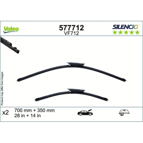 VALEO Wischblatt SILENCIO FLAT BLADE SET 577712