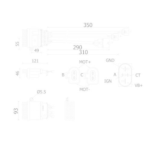 MAHLE Regler, Innenraumgebläse BEHR ABR 78 000S
