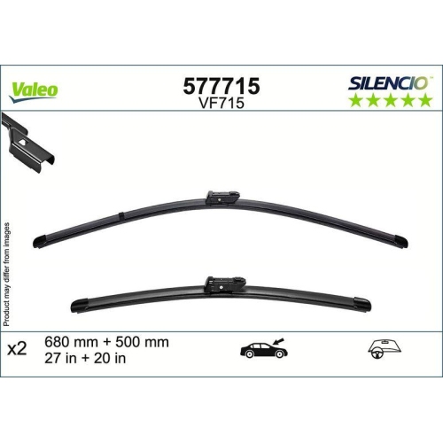 VALEO Wischblatt SILENCIO FLAT BLADE SET 577715