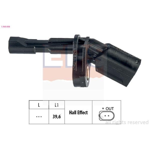 EPS Sensor, Raddrehzahl Made in Italy - OE Equivalent