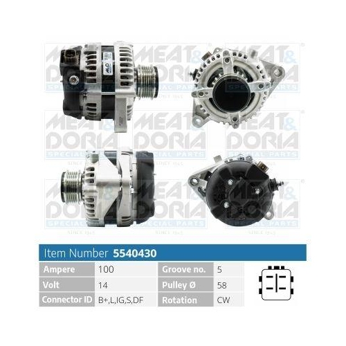 MEAT & DORIA Generator 5540430