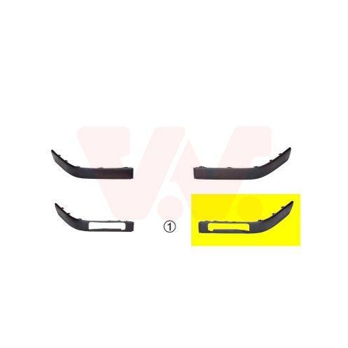 VAN WEZEL Zier-/Schutzleiste, Sto&szlig;f&auml;nger ** Equipart ** 0322583