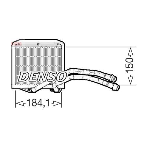 DENSO W&auml;rmetauscher, Innenraumheizung DRR09102