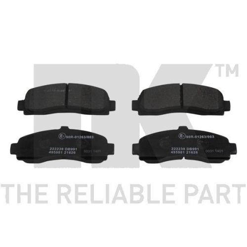 NK Bremsbelagsatz, Scheibenbremse 222239