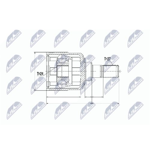 NTY Gelenksatz, Antriebswelle NPW-KA-328