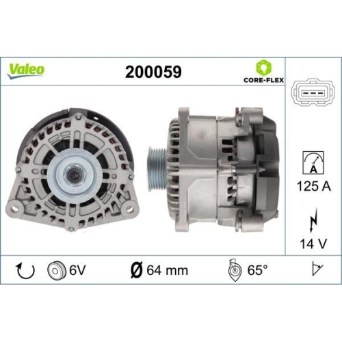 VALEO Generator VALEO CORE-FLEX 200059