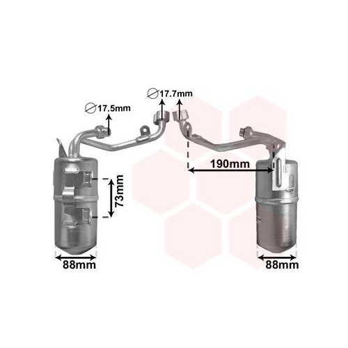 VAN WEZEL Trockner, Klimaanlage 1800D387
