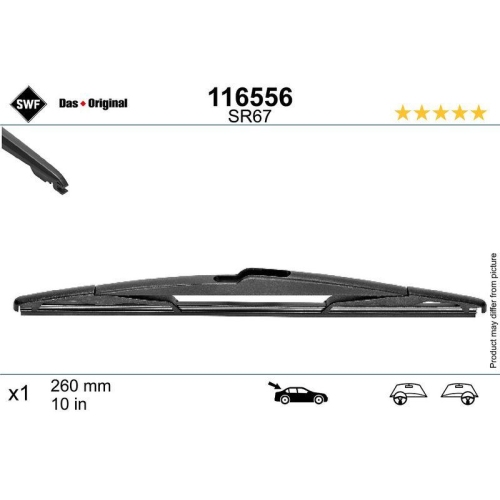 SWF Wischblatt DAS ORIGINAL REAR 116556