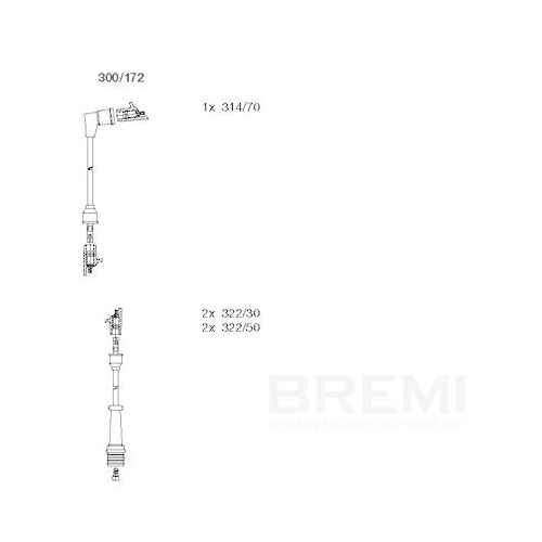 BREMI Z&uuml;ndleitungssatz 300/172