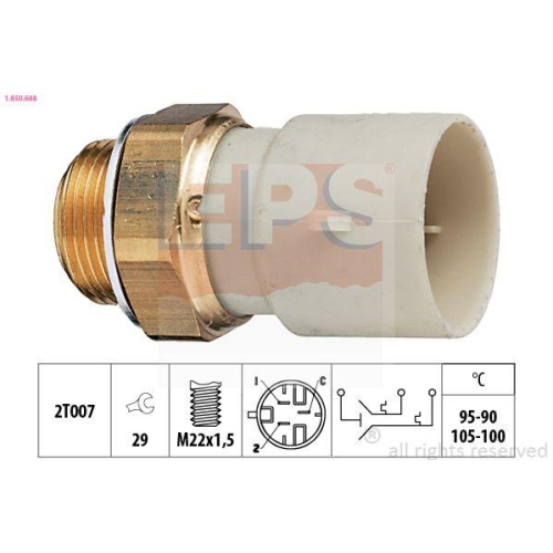 EPS Temperaturschalter, K&uuml;hlerl&uuml;fter Made in Italy - OE Equivalent 1.850.688