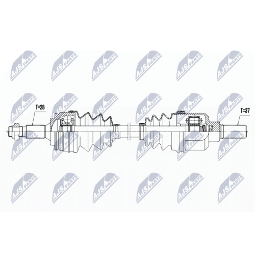 NTY Antriebswelle NPW-PE-039