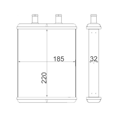 MAHLE W&auml;rmetauscher, Innenraumheizung BEHR AH 2 000S