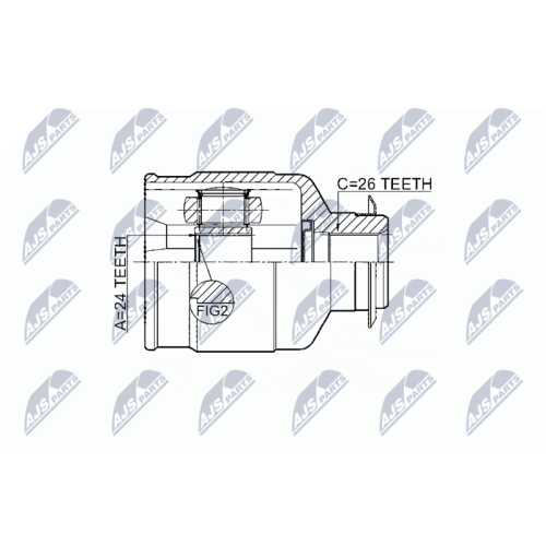 NTY Gelenksatz, Antriebswelle NPW-KA-337