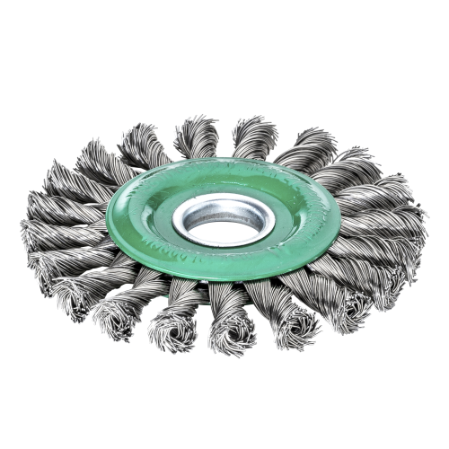 Zopf-Rundb&uuml;rste ZR Drm 115x14 mm 1 rhg. x 20 Z Blume links Stahldraht LESSMANN