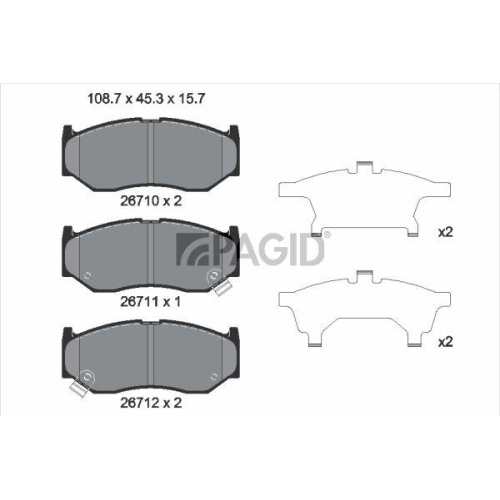 PAGID Bremsbelagsatz, Scheibenbremse T4281N
