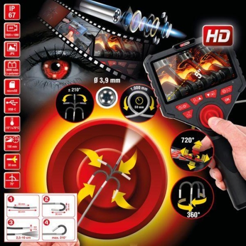 KS TOOLS Videoendoskop-Satz 550.7580
