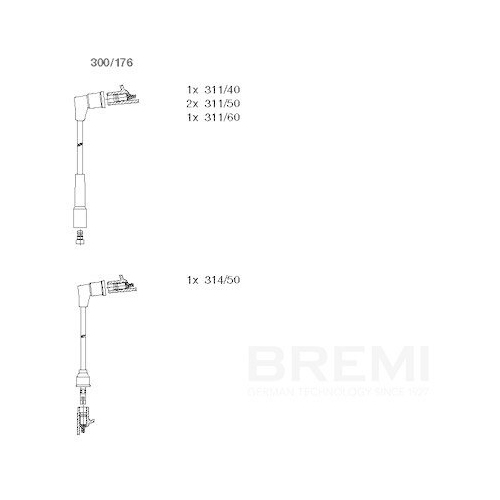 BREMI Z&uuml;ndleitungssatz 300/176