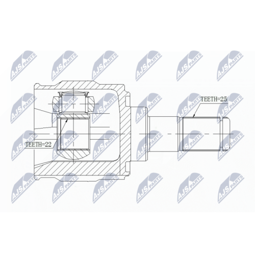 NTY Gelenksatz, Antriebswelle NPW-KA-347