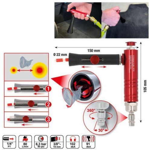 KS TOOLS Saug-/Blaspistole (Druckluft) 515.5575