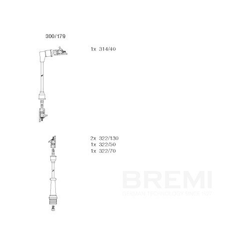 BREMI Z&uuml;ndleitungssatz 300/179
