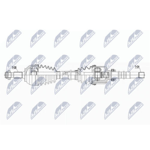 NTY Antriebswelle NPW-PE-065
