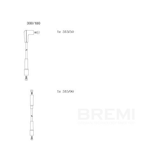 BREMI Z&uuml;ndleitungssatz 300/180
