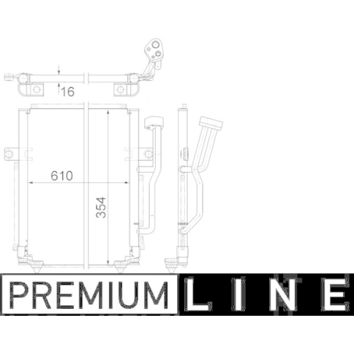 MAHLE Kondensator, Klimaanlage BEHR *** PREMIUM LINE *** AC 192 000P
