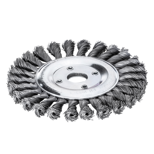 Zopf-Rundb&uuml;rste ZR Drm 178 x 14 mm 1 rhg. x 32 Z Blume links Stahldraht LESSMANN