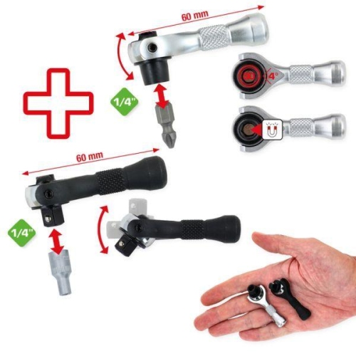 KS TOOLS Umschaltknarren-Satz 512.1414
