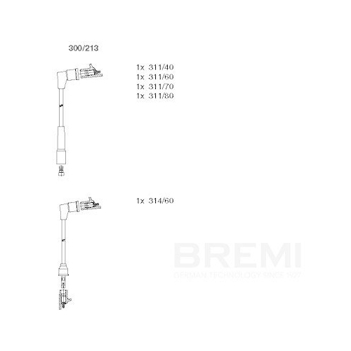 BREMI Z&uuml;ndleitungssatz 300/213