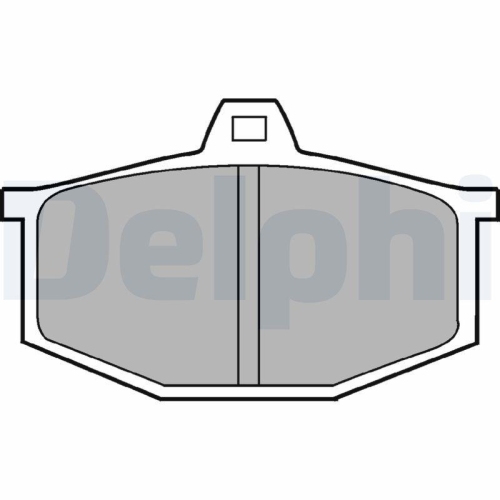 DELPHI Bremsbelagsatz, Scheibenbremse LP170